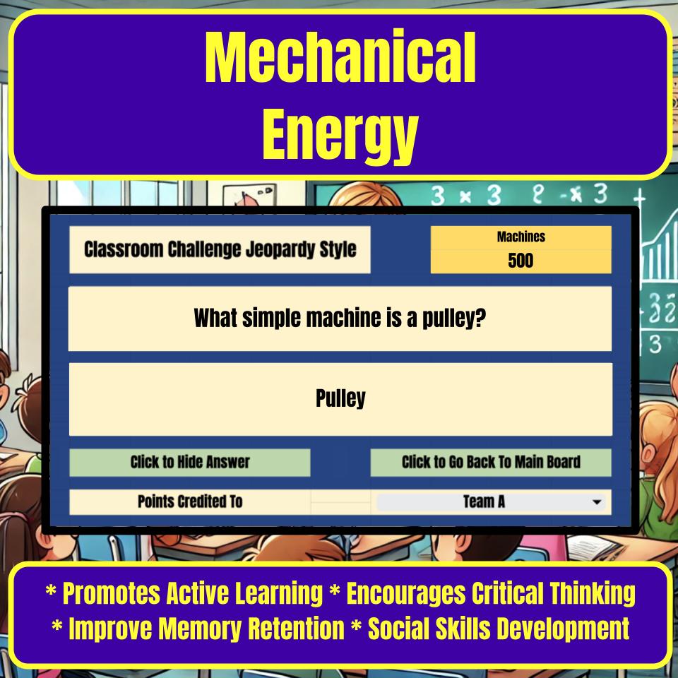 Mechanical Energy Jeopardy Science Review I0111