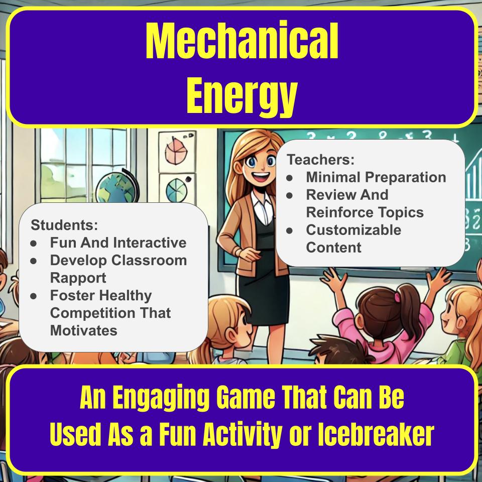 Mechanical Energy Jeopardy Science Review I0111