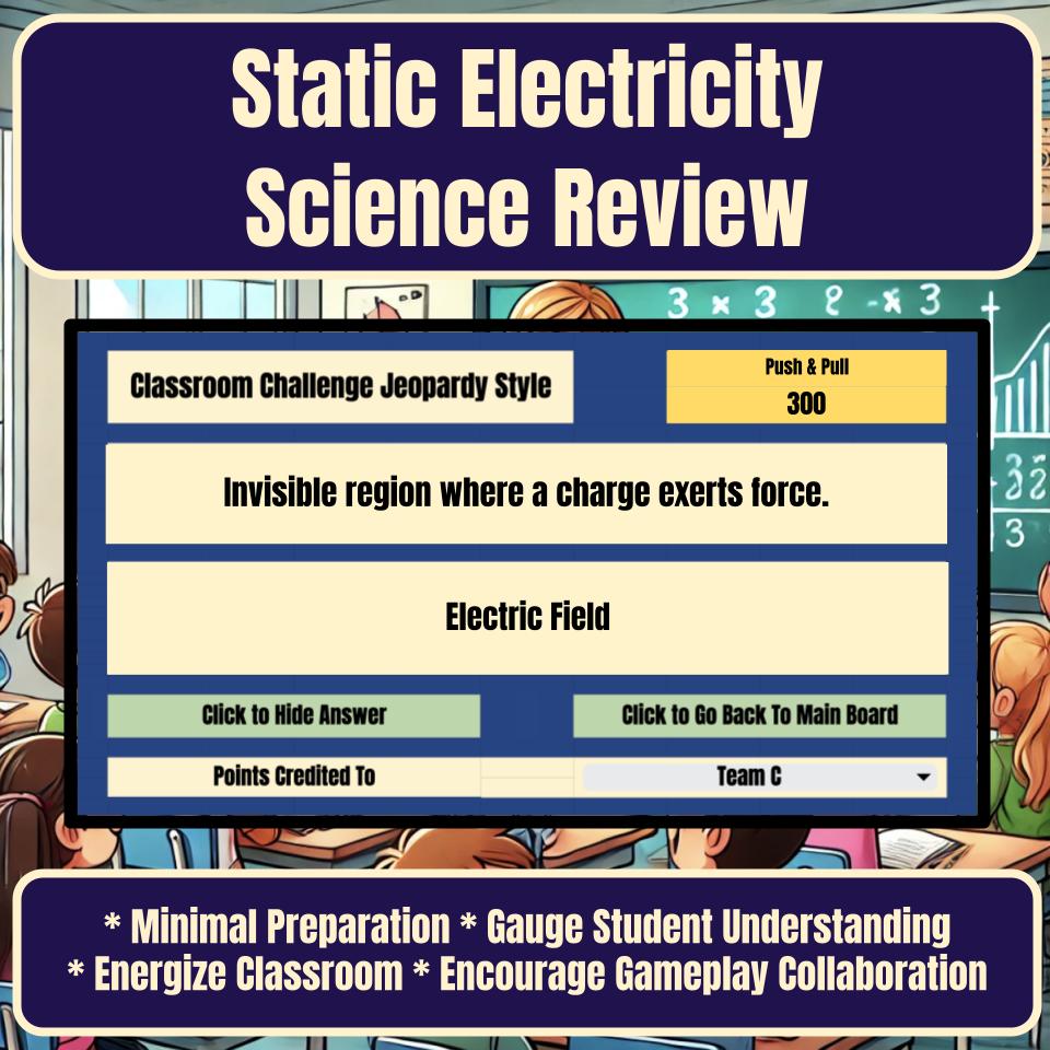 Static Electricity Jeopardy Science Review I0113