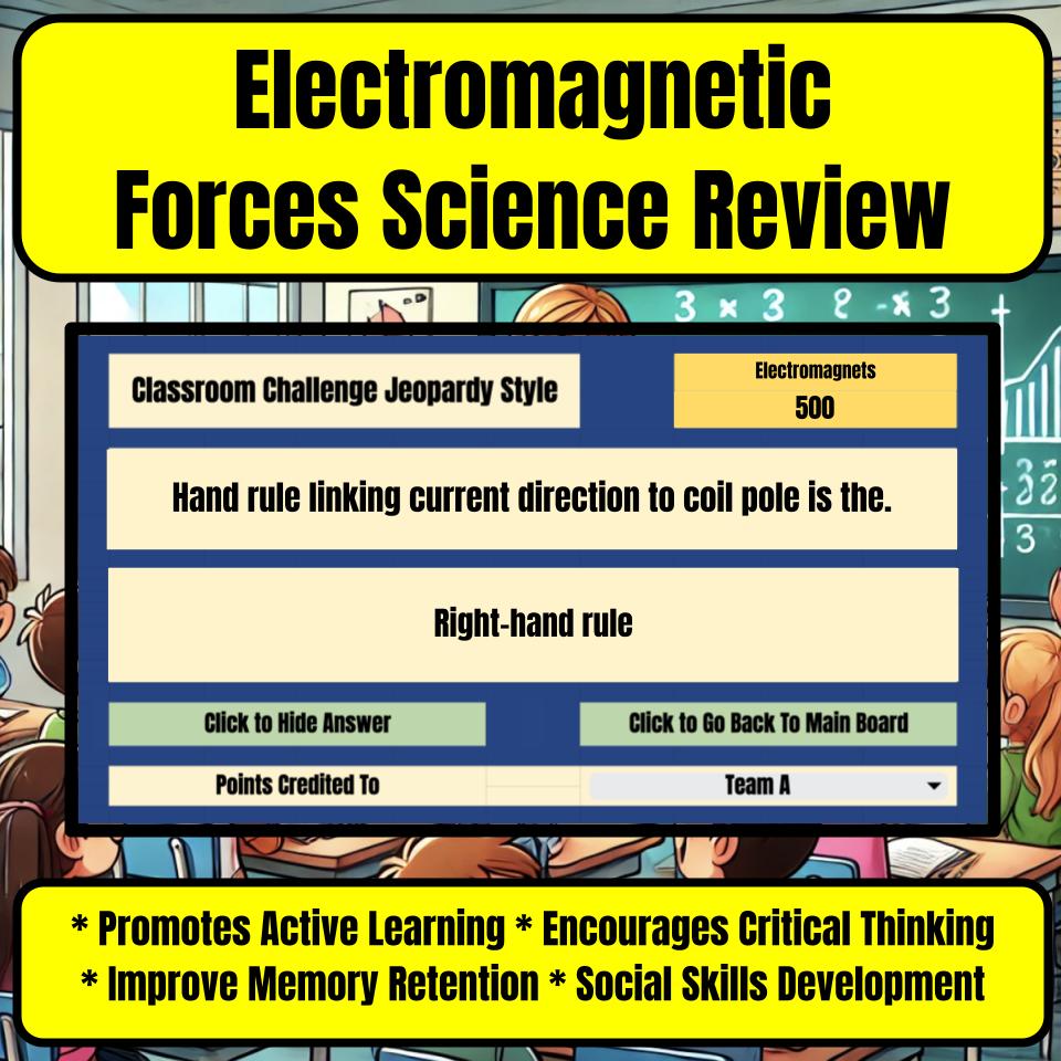 Electromagnetic Forces Jeopardy Science Review I0114