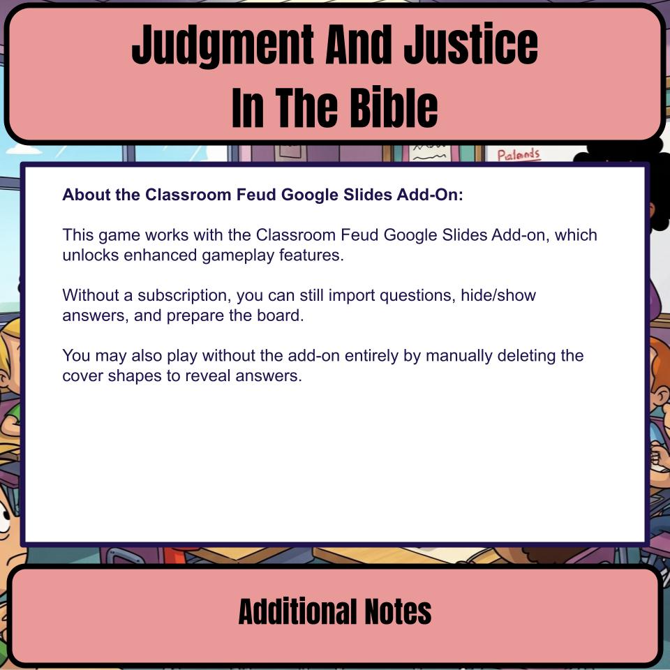 Judgment And Justice In The Bible Feud Review BF0012