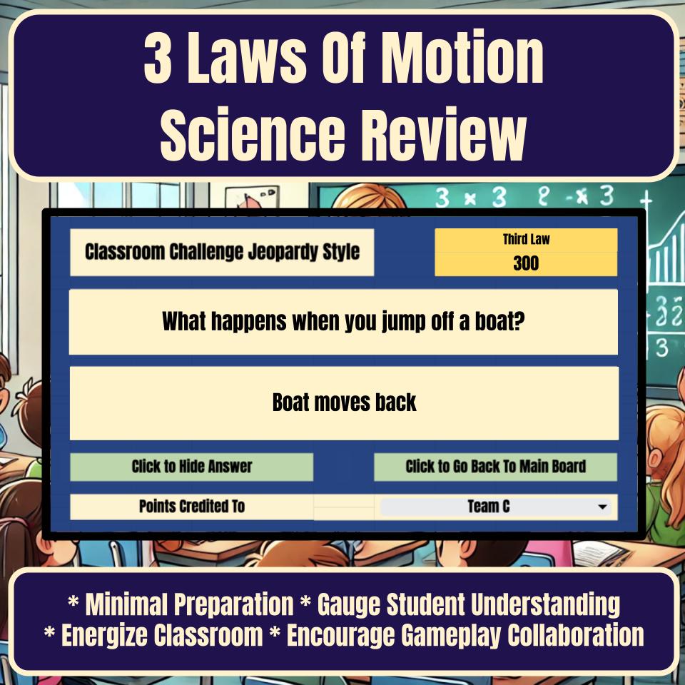 3 Laws Of Motion Jeopardy Science Review I0012