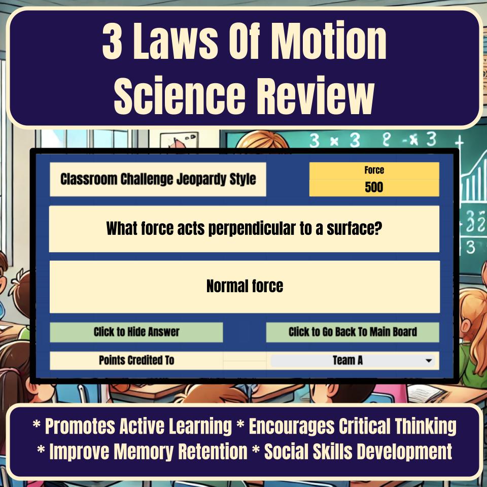 3 Laws Of Motion Jeopardy Science Review I0012