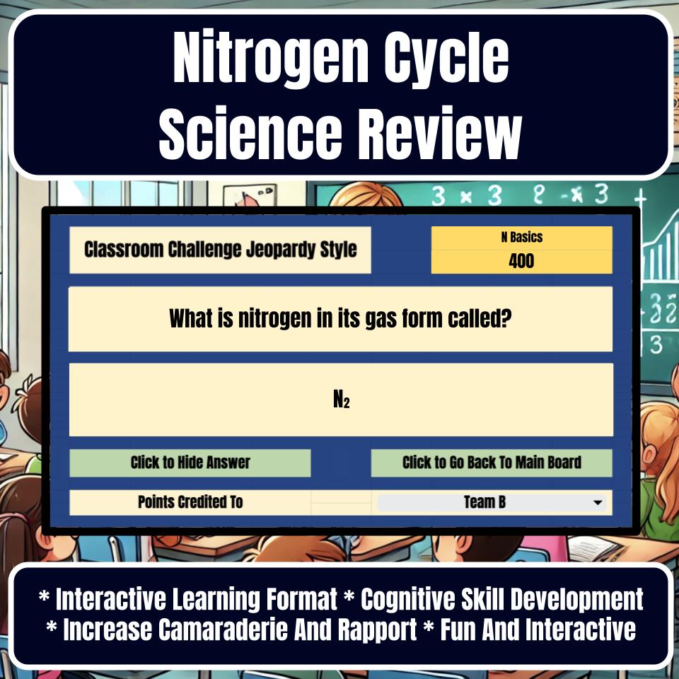 Nitrogen Cycle Jeopardy Science Review I0121