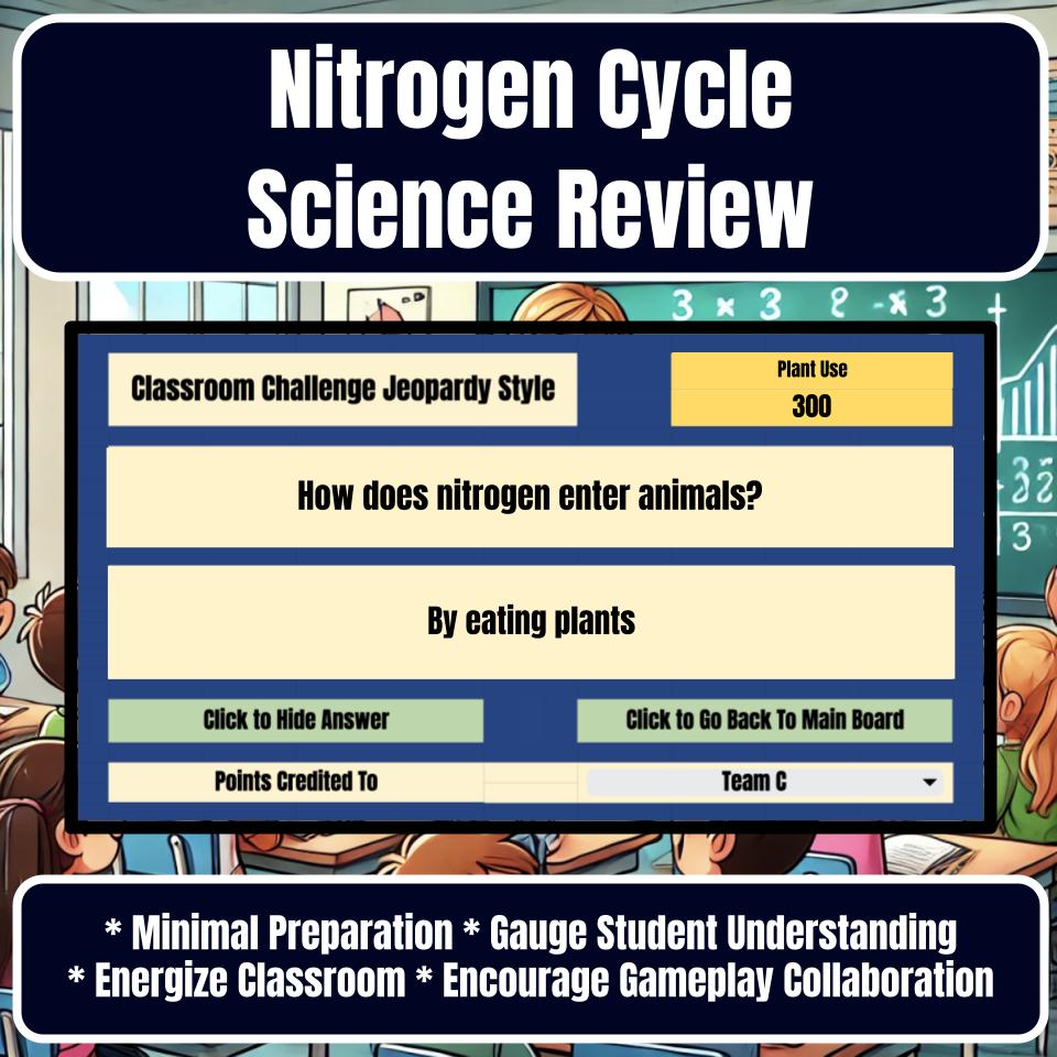 Nitrogen Cycle Jeopardy Science Review I0121