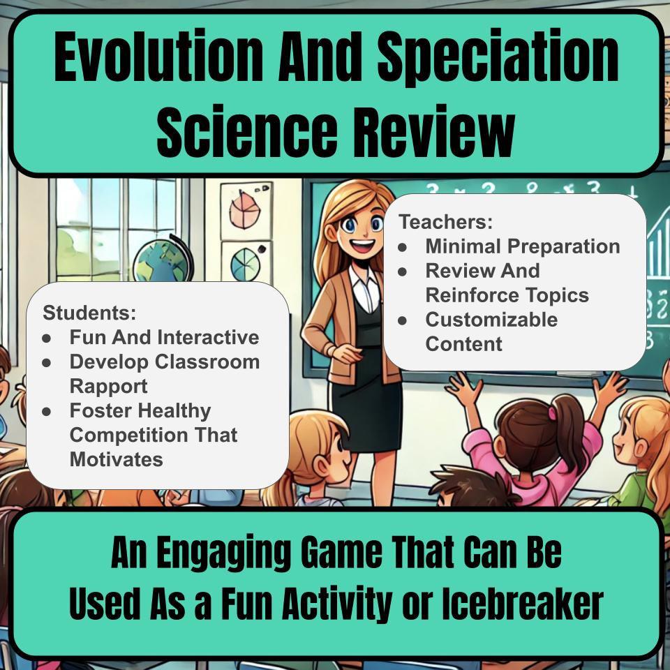 Evolution And Speciation Jeopardy Science Review I0123