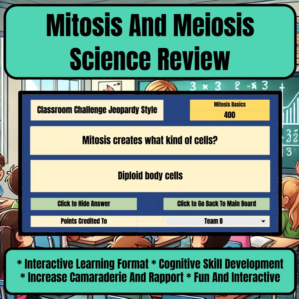 Mitosis And Meiosis Jeopardy Science Review I0127