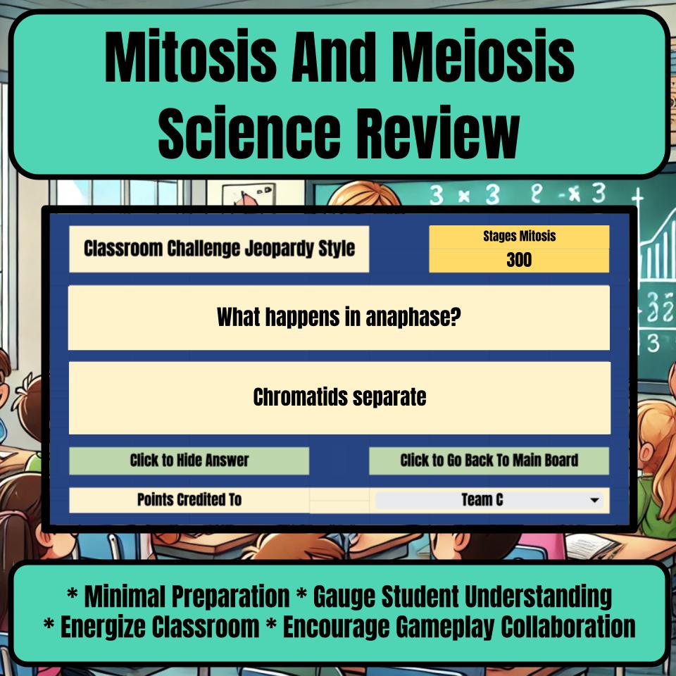 Mitosis And Meiosis Jeopardy Science Review I0127
