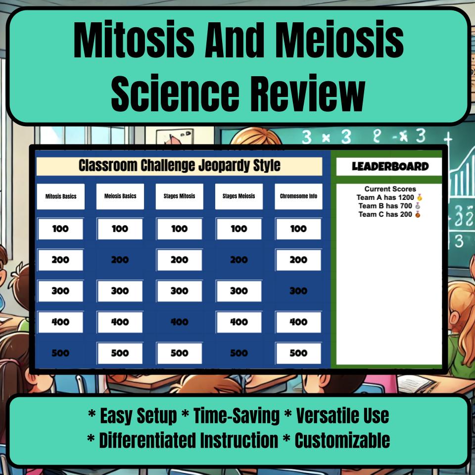 Mitosis And Meiosis Jeopardy Science Review I0127