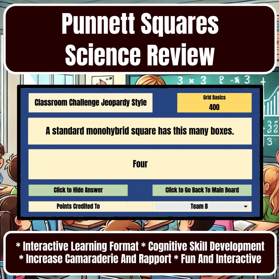 Punnett Squares Jeopardy Science Review I0128