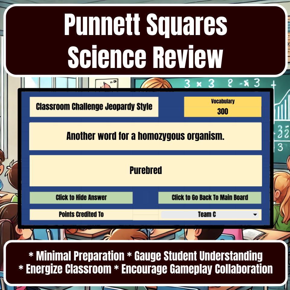 Punnett Squares Jeopardy Science Review I0128
