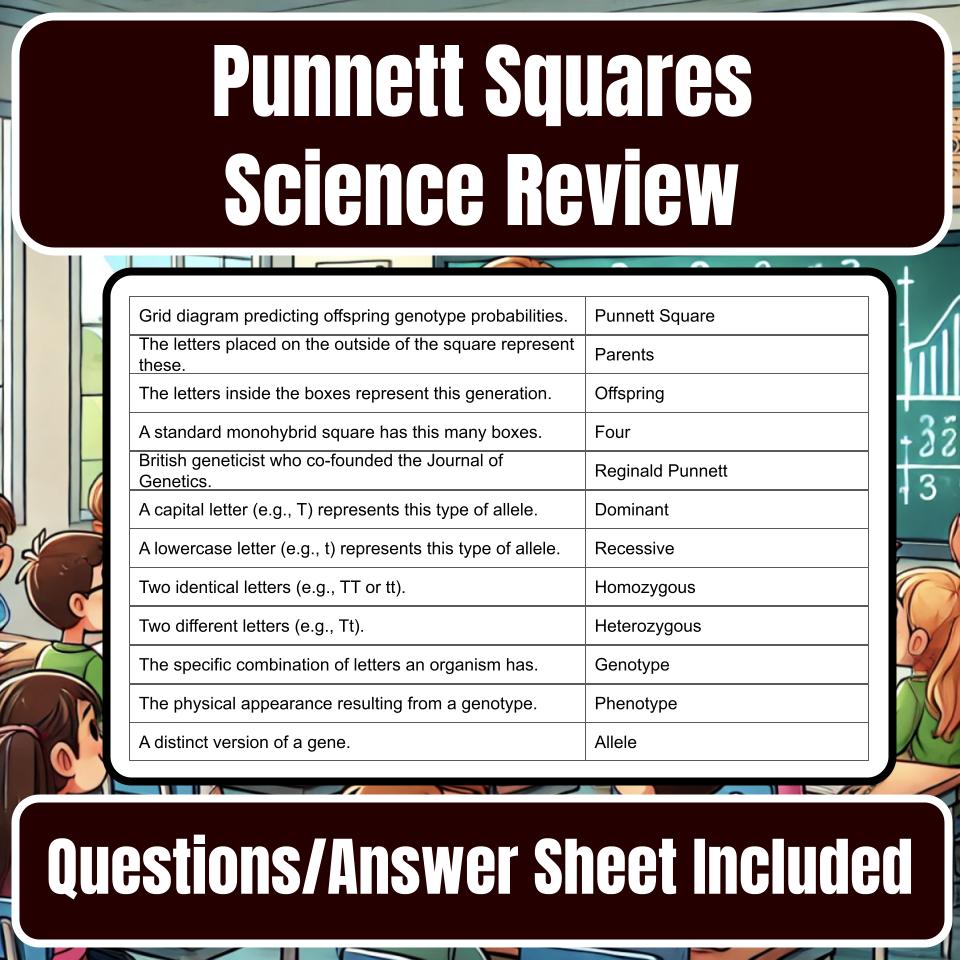Punnett Squares Jeopardy Science Review I0128