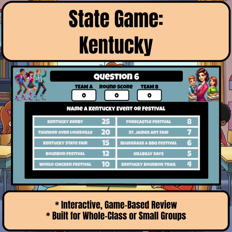 Kentucky Social Studies Family Feud Review Game CF0013