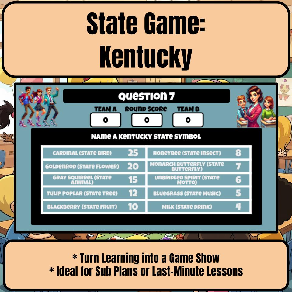Kentucky Social Studies Family Feud Review Game CF0013