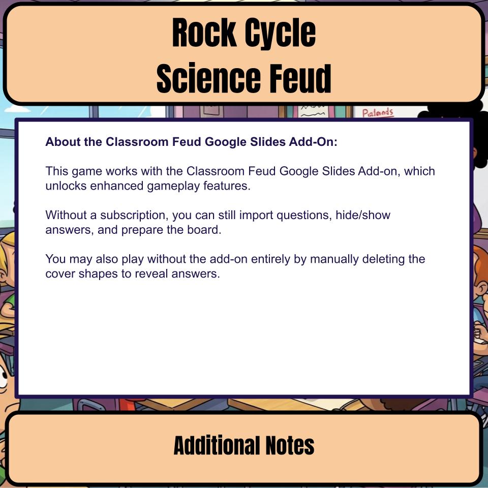 Rock Cycle Science Feud Review CF0013