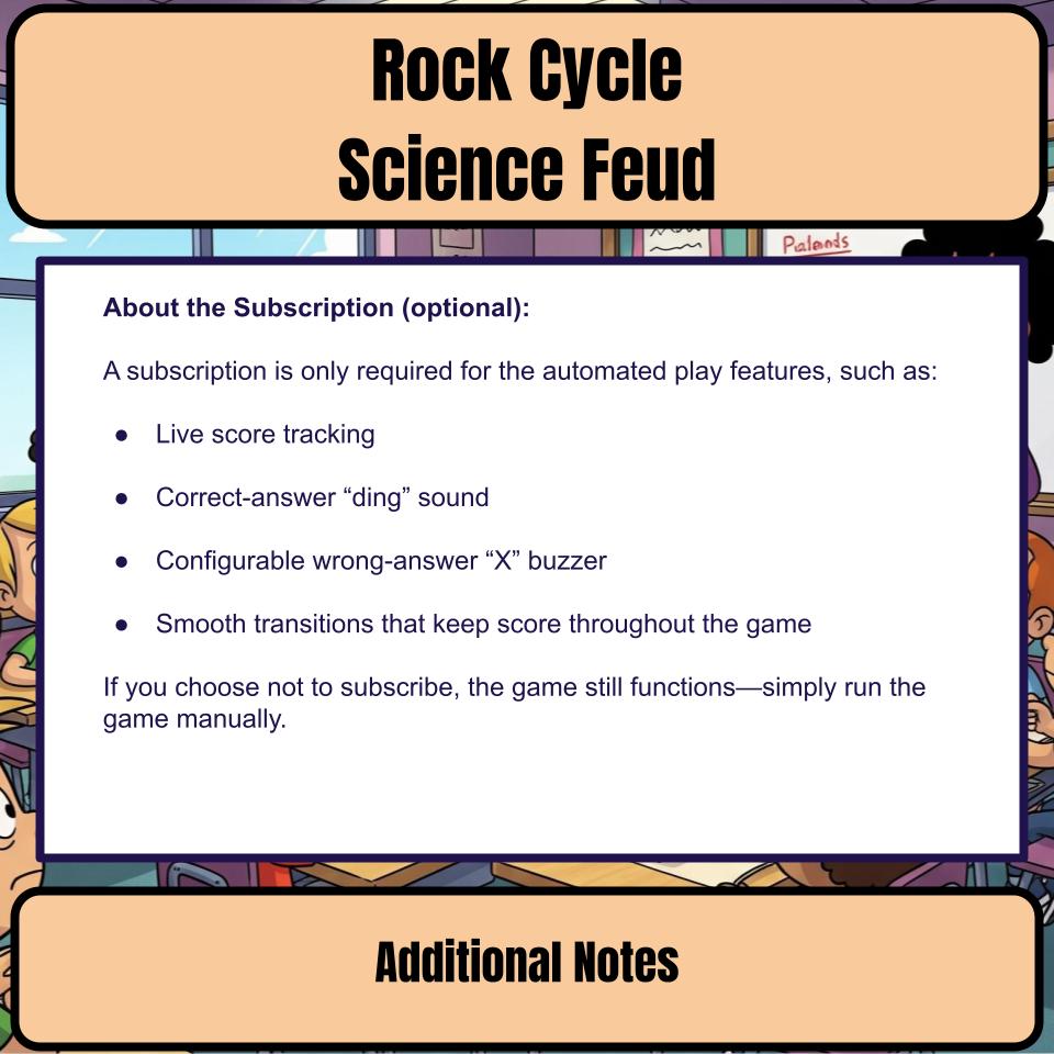 Rock Cycle Science Feud Review CF0013