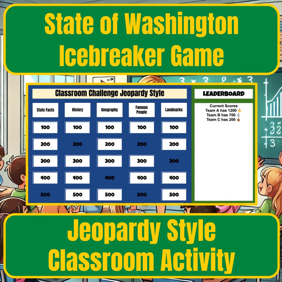 State of Washington Jeopardy Game I0013