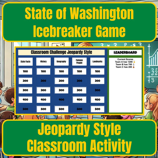 State of Washington Jeopardy Game I0013