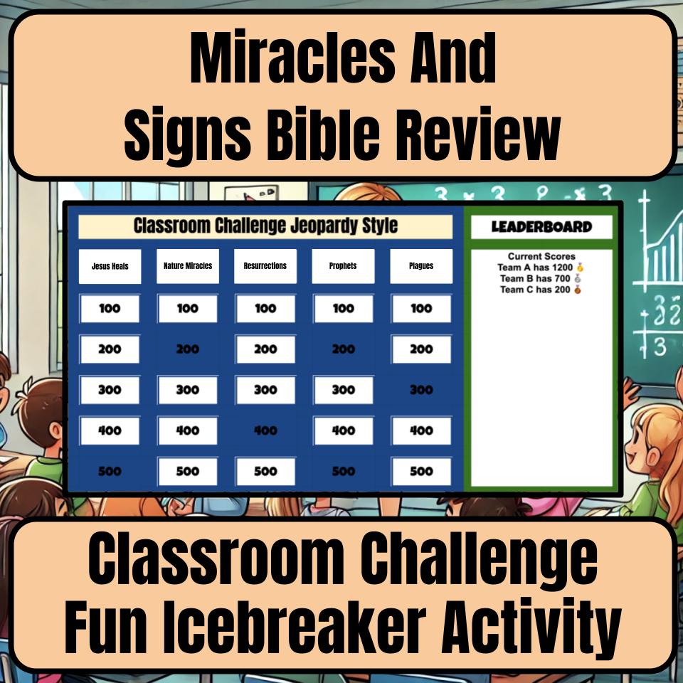 Miracles And Signs Jeopardy Bible B0013