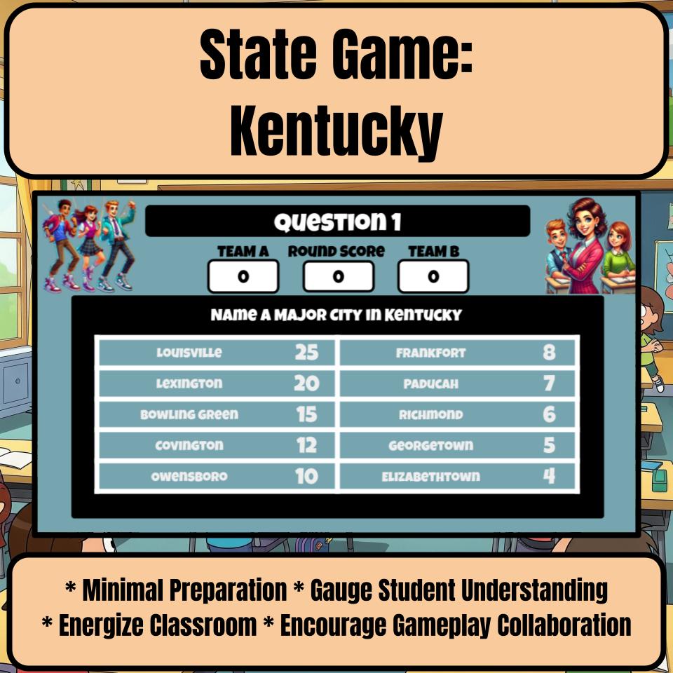 Kentucky Social Studies Family Feud Review Game CF0013