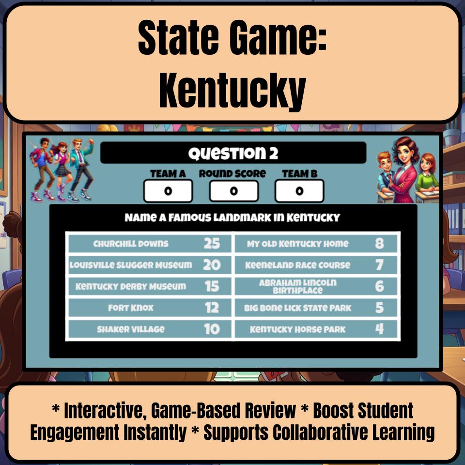 Kentucky Social Studies Family Feud Review Game CF0013