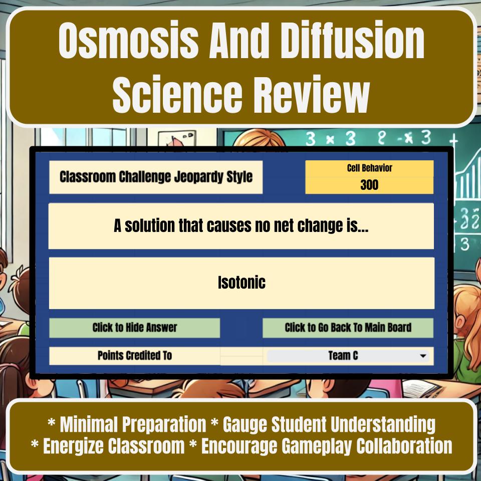 Osmosis And Diffusion Jeopardy Science Review I0132