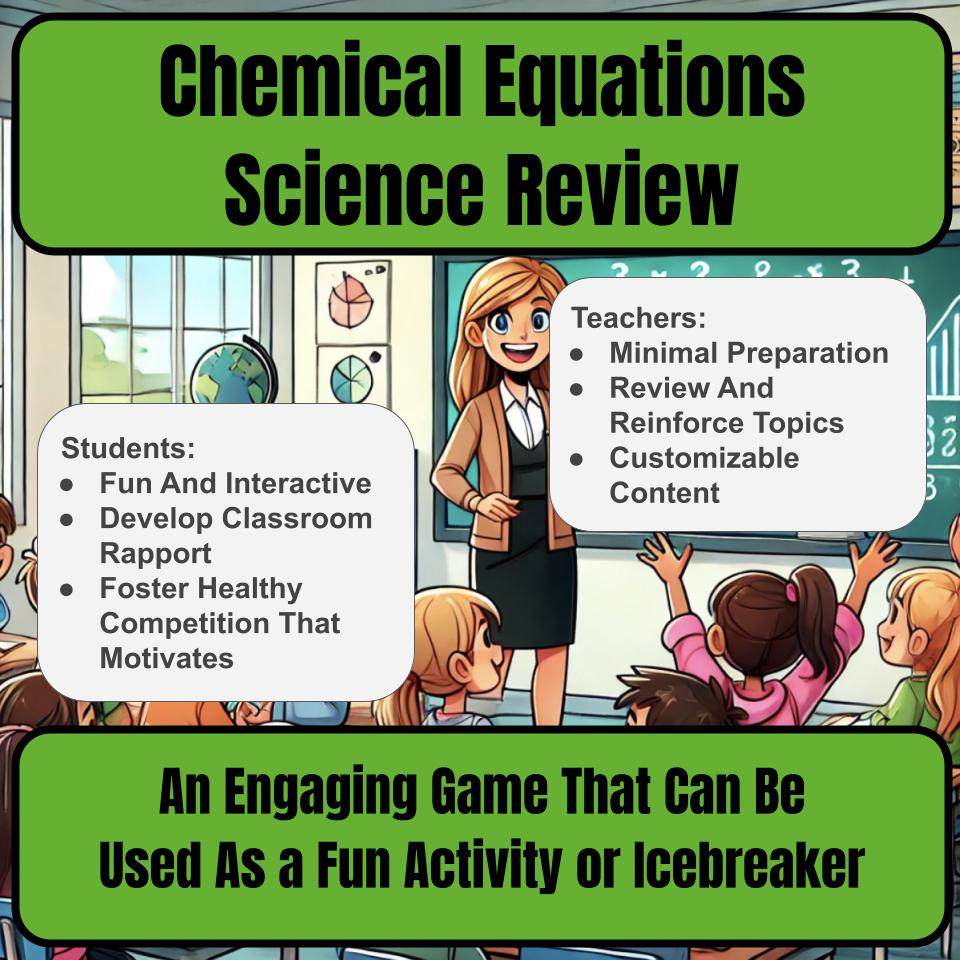 Chemical Equations Jeopardy Science Review I0135