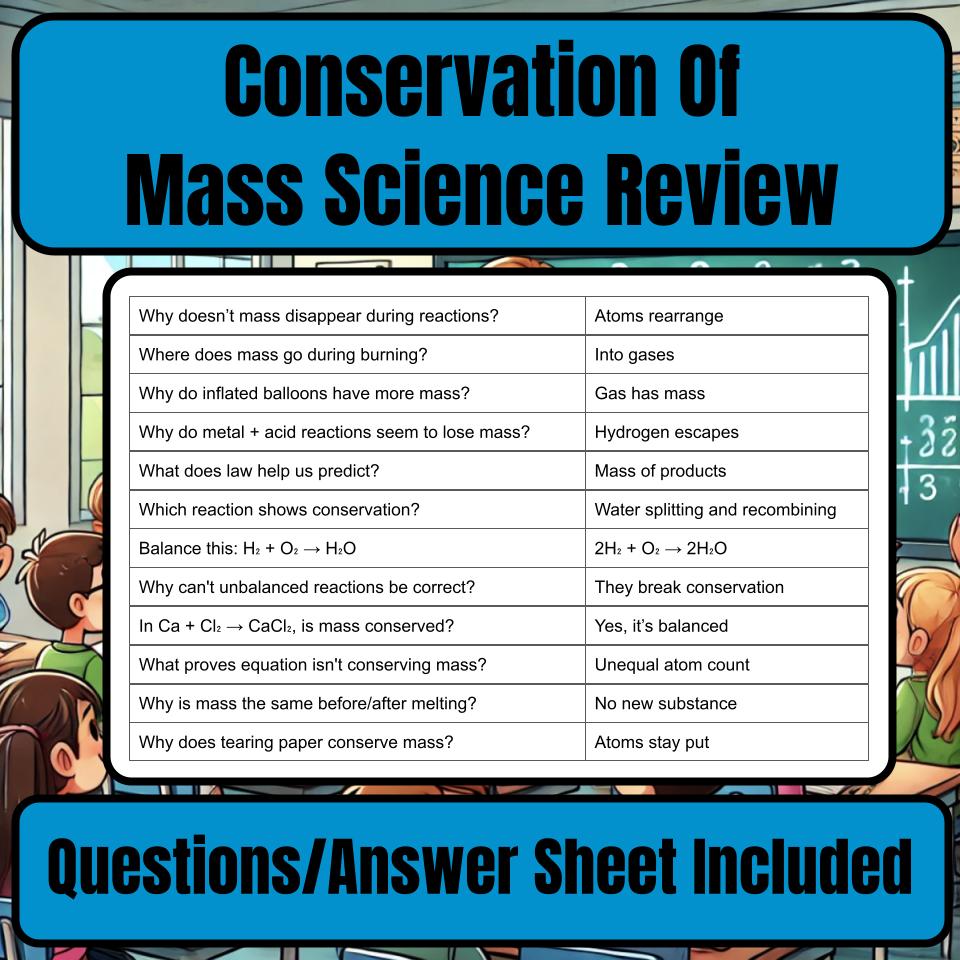 Conservation Of Mass Jeopardy Science Review I0136