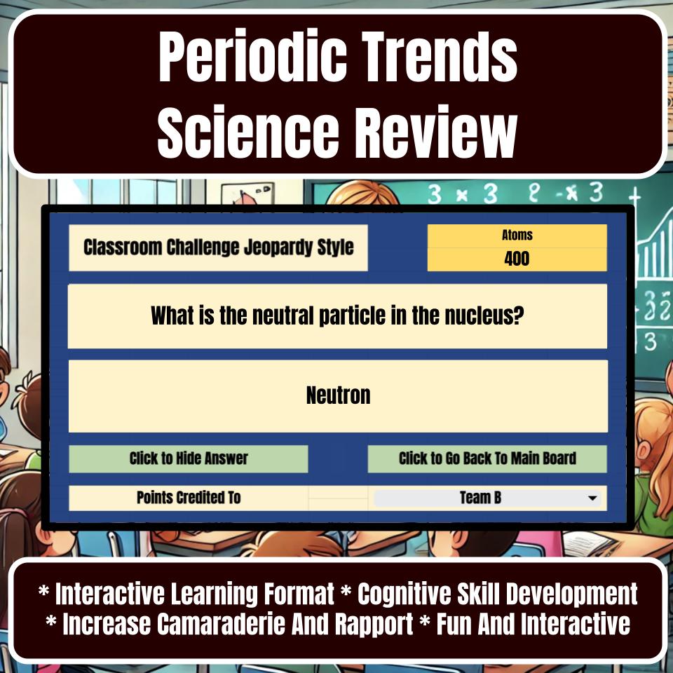Periodic Trends Jeopardy Science Review I0137