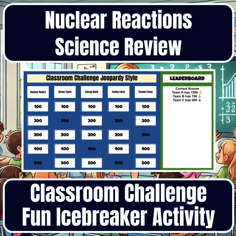 Nuclear Reactions Jeopardy Science Review I0139