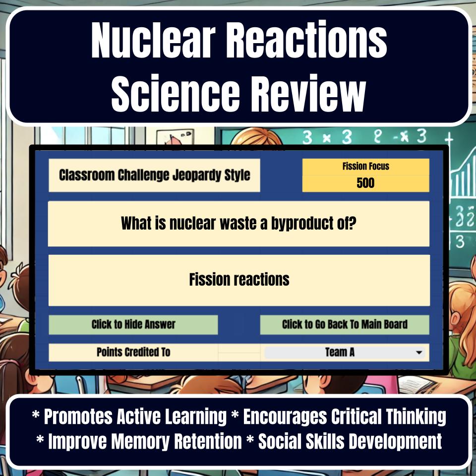 Nuclear Reactions Jeopardy Science Review I0139
