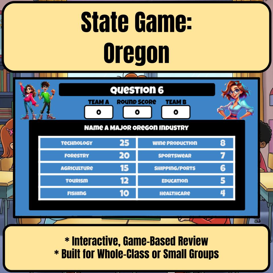 Oregon Social Studies Family Feud Review Game CF0014