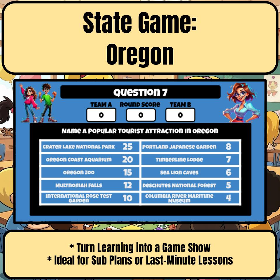 Oregon Social Studies Family Feud Review Game CF0014