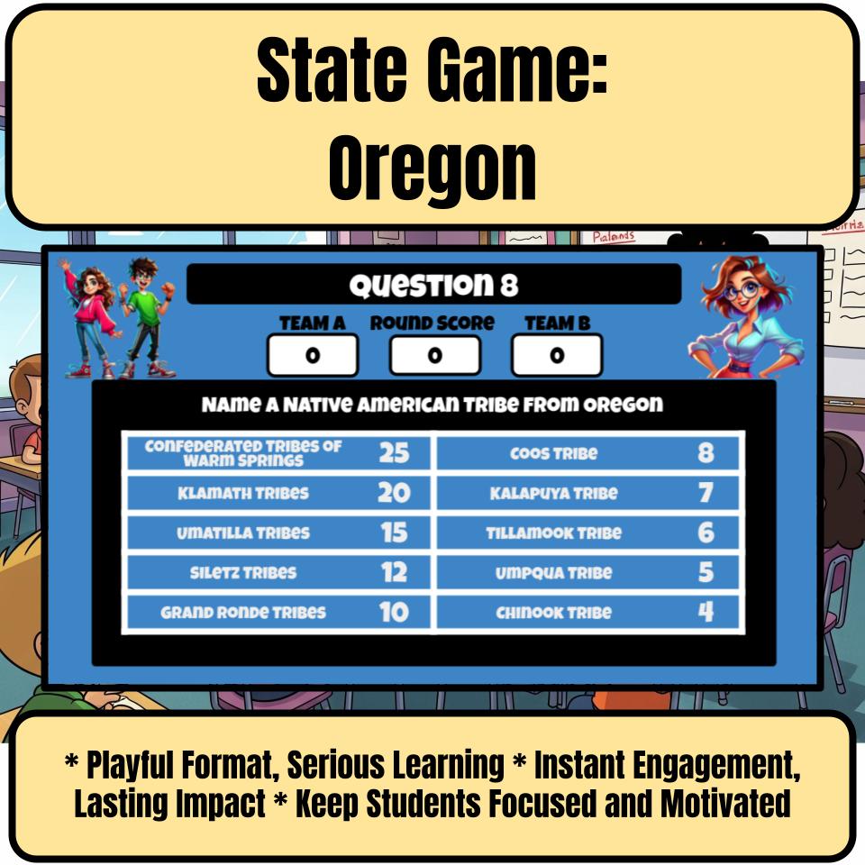 Oregon Social Studies Family Feud Review Game CF0014