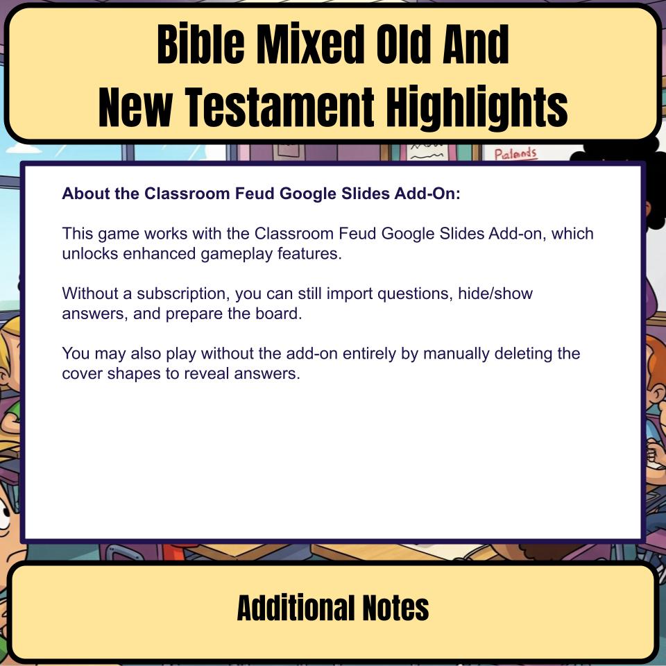 Bible Mixed Old And New Testament Highlights Feud Review BF0014