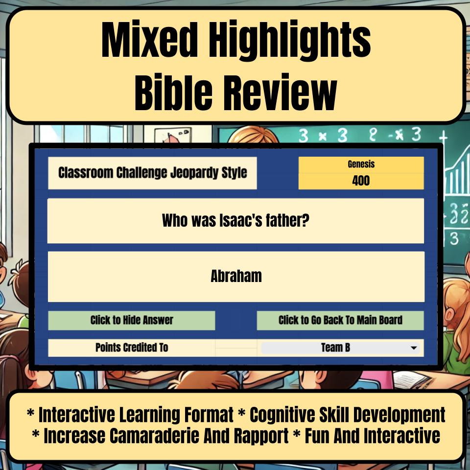 Mixed Highlights Jeopardy Bible B0014