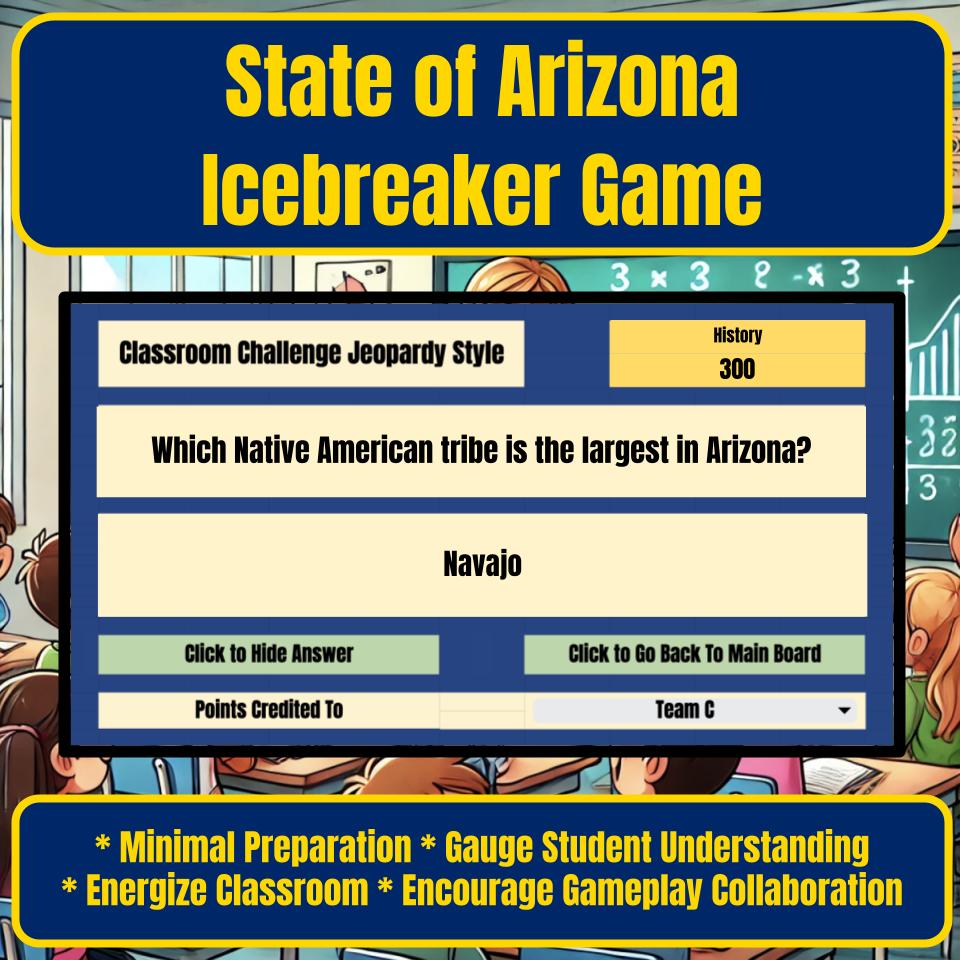 State of Arizona Jeopardy Game I0014