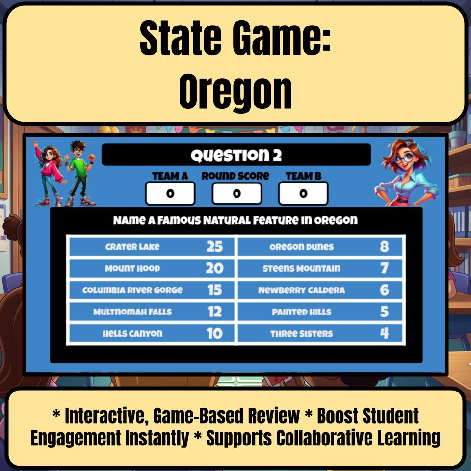 Oregon Social Studies Family Feud Review Game CF0014