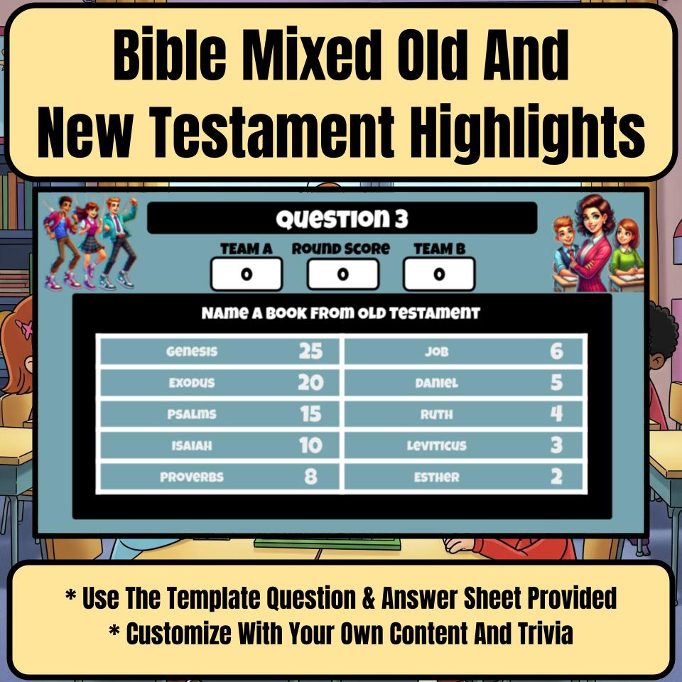 Bible Mixed Old And New Testament Highlights Feud Review BF0014