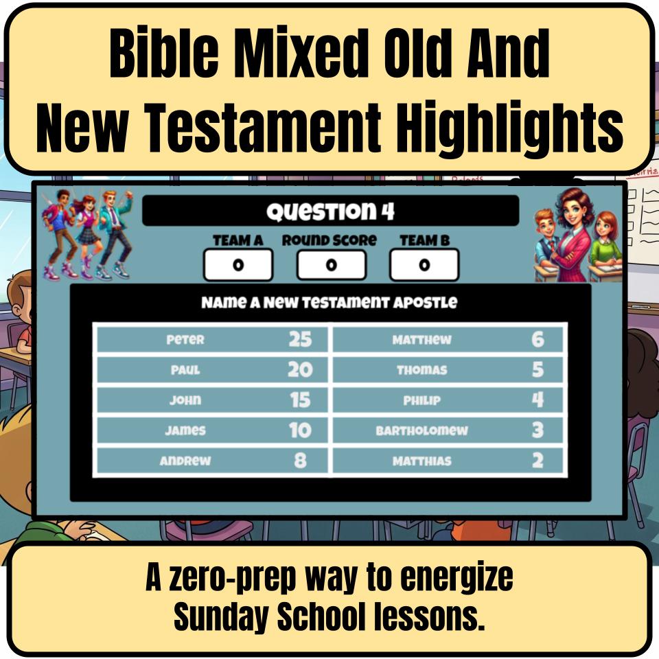 Bible Mixed Old And New Testament Highlights Feud Review BF0014