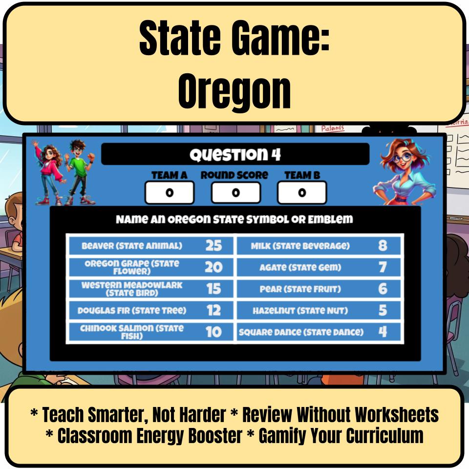Oregon Social Studies Family Feud Review Game CF0014