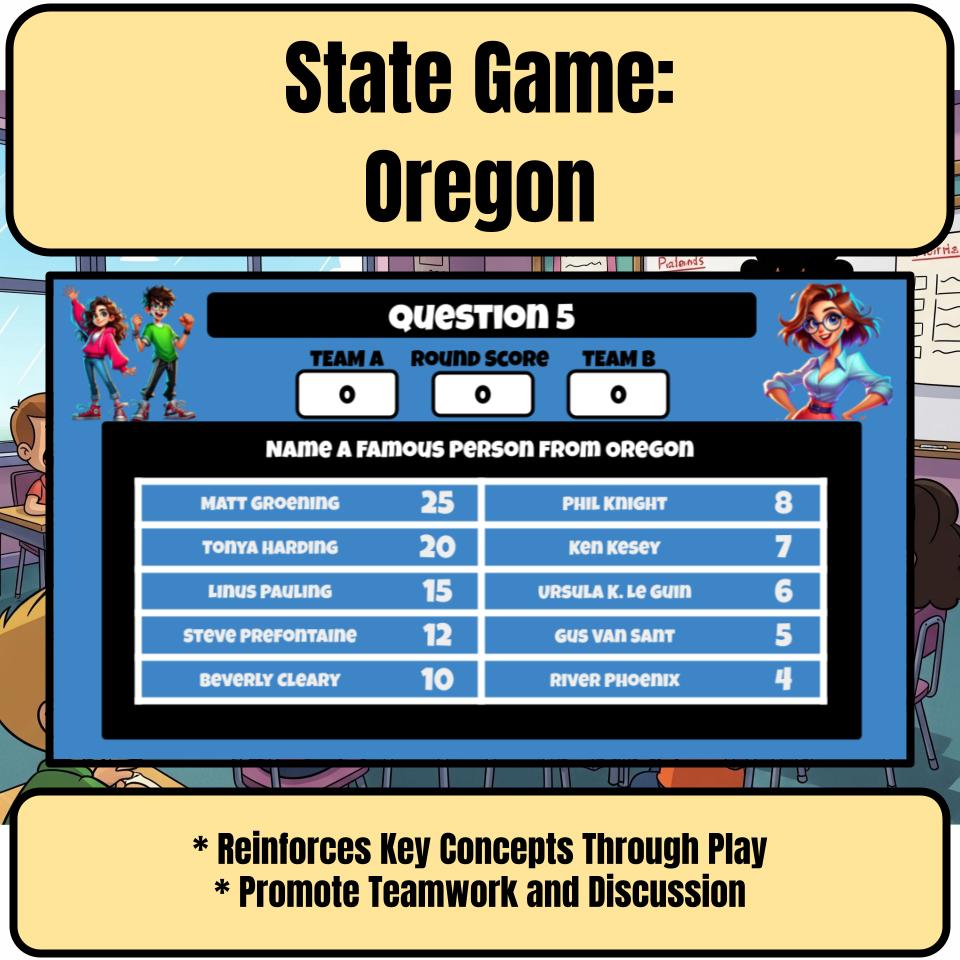 Oregon Social Studies Family Feud Review Game CF0014