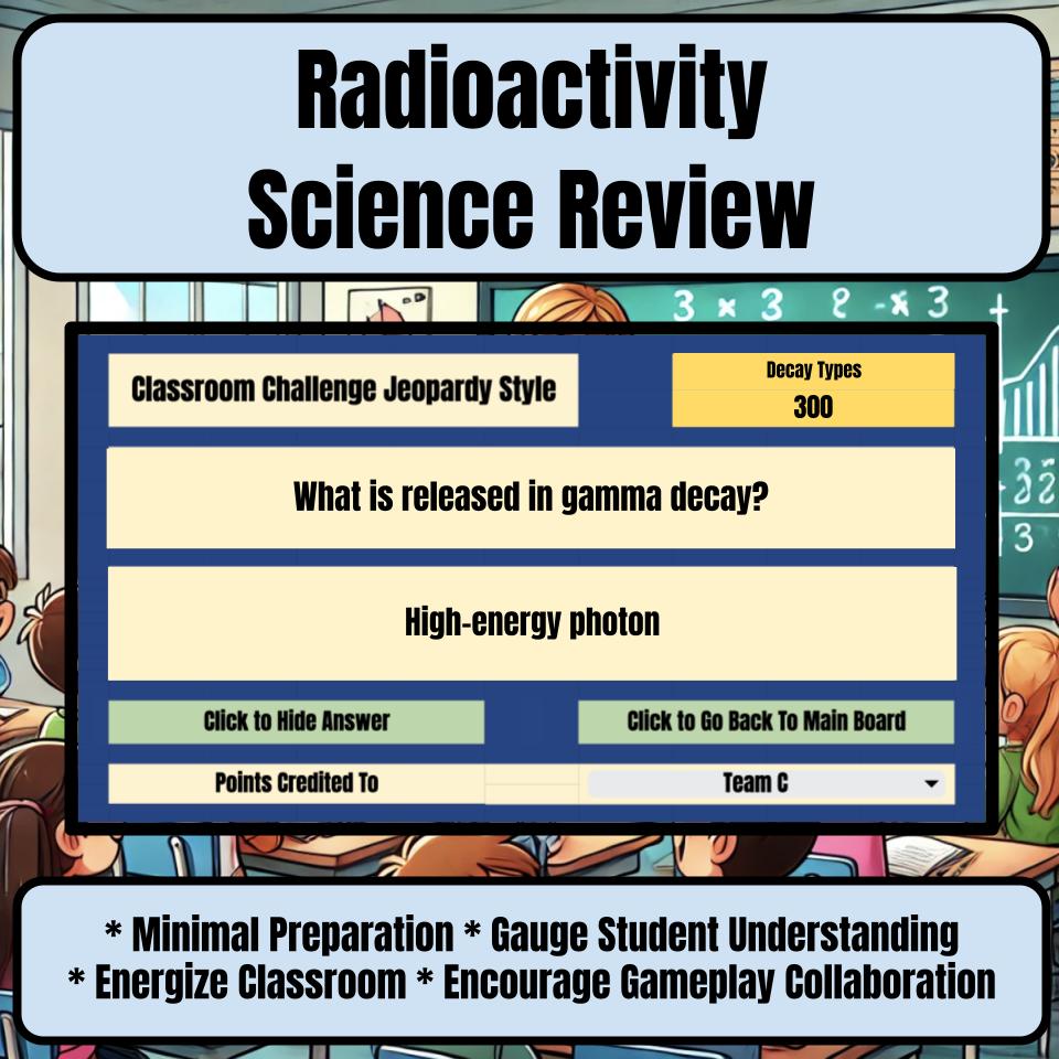 Radioactivity Jeopardy Science Review I0140