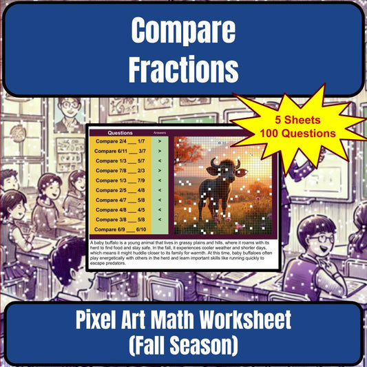 Compare Fractions Mystery Picture P0141