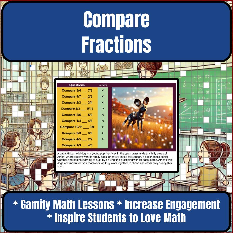 Compare Fractions Mystery Picture P0141