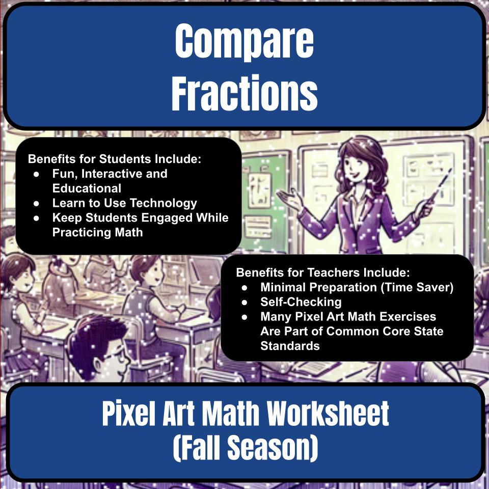 Compare Fractions Mystery Picture P0141