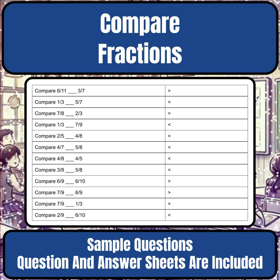 Compare Fractions Mystery Picture P0141
