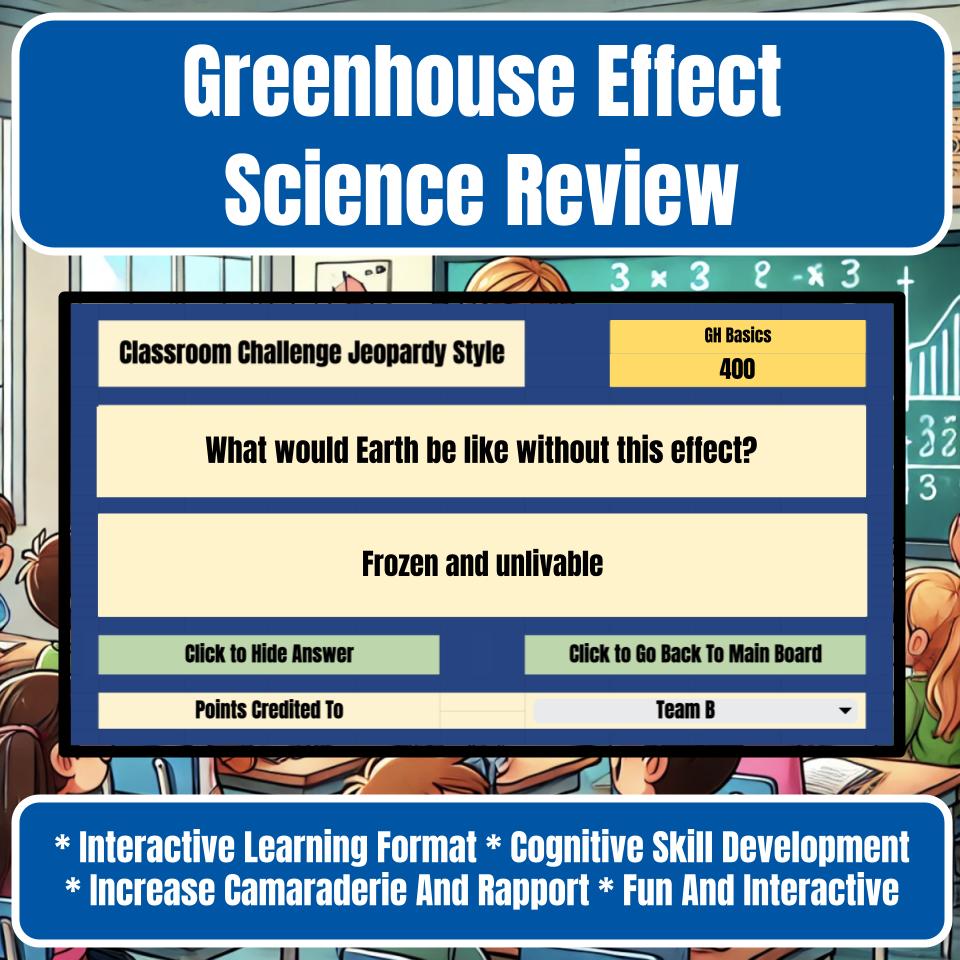 Greenhouse Effect Jeopardy Science Review I0142