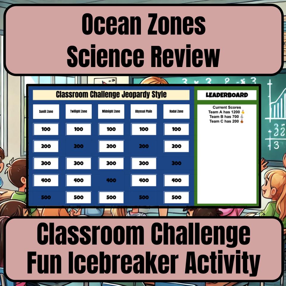 Ocean Zones Jeopardy Science Review I0146