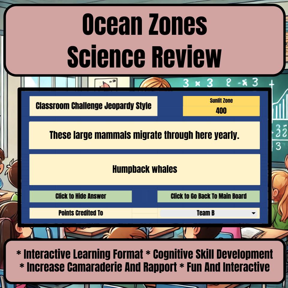 Ocean Zones Jeopardy Science Review I0146